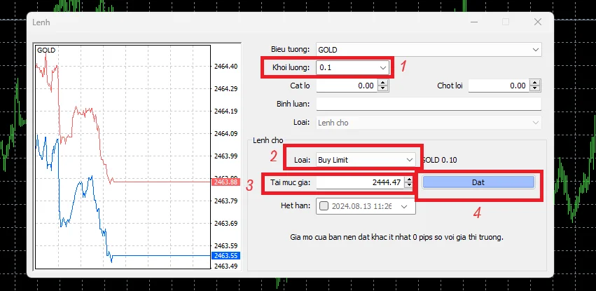 Placing Orders in MT4-11