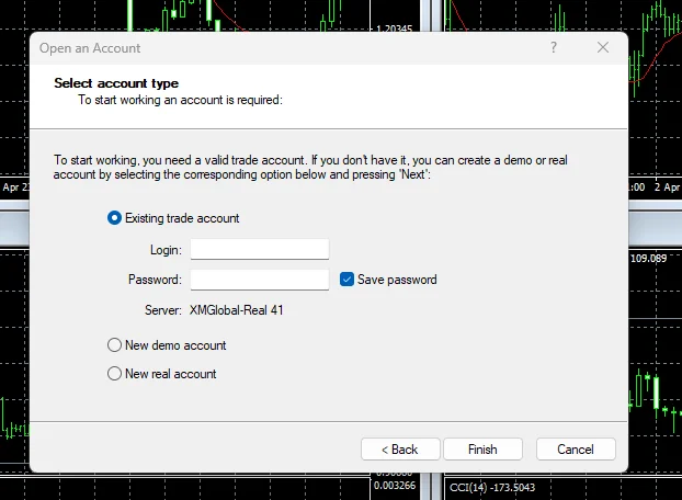 Login to XM MT4-6