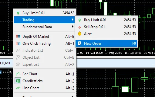 Placing Orders in MT5 on PC-1